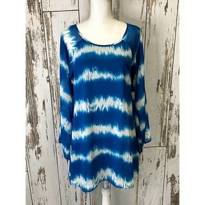 Altar'd State Blue And White Dress